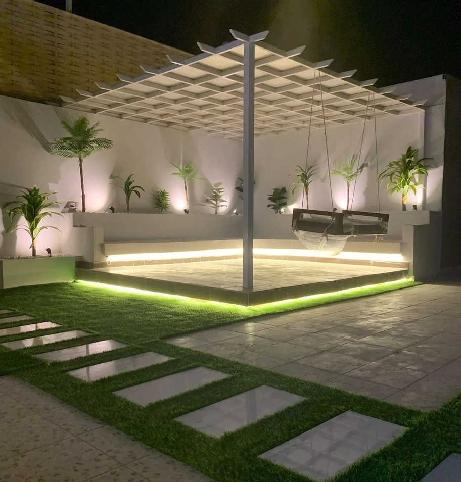 برجولات خشبية وتصميمات ظلال